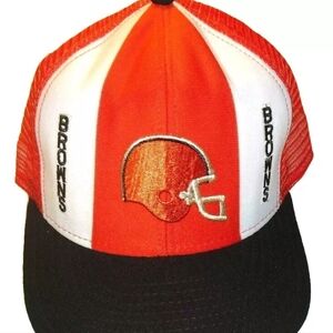 Cleveland Browns Vintage 80s 90s AJD Mesh Trucker Snapback hat New Nfl